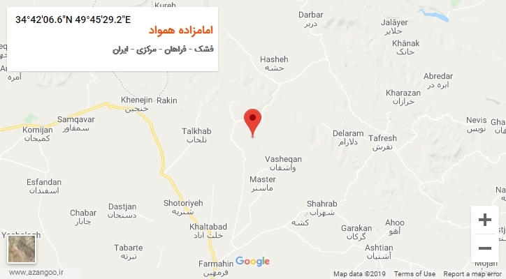 روستای امامزاده همواد بر روی نقشه