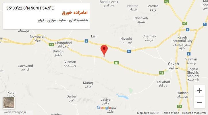 روستای امامزاده خورق بر روی نقشه