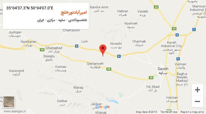روستای امیرآبادنورخلج بر روی نقشه