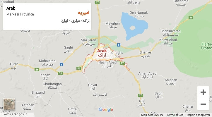 دهستان امیریه بر روی نقشه