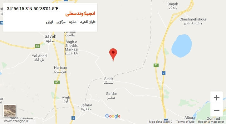 روستای انجیلاوندسفلی بر روی نقشه
