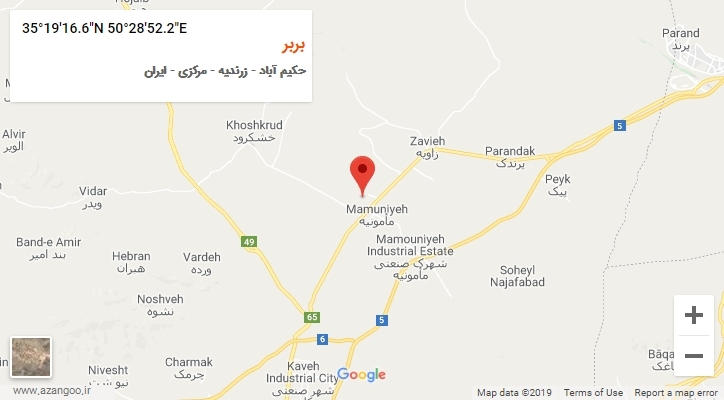 روستای بربر بر روی نقشه