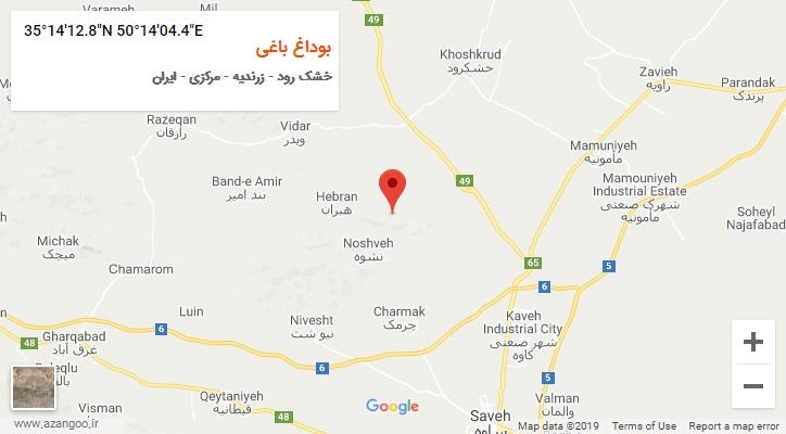 روستای بوداغ باغی بر روی نقشه