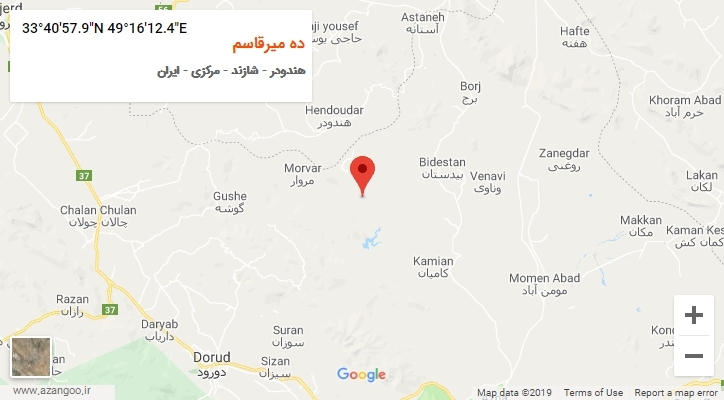 روستای ده میرقاسم بر روی نقشه