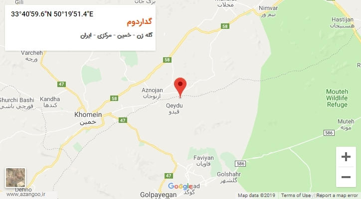 روستای گداردوم بر روی نقشه