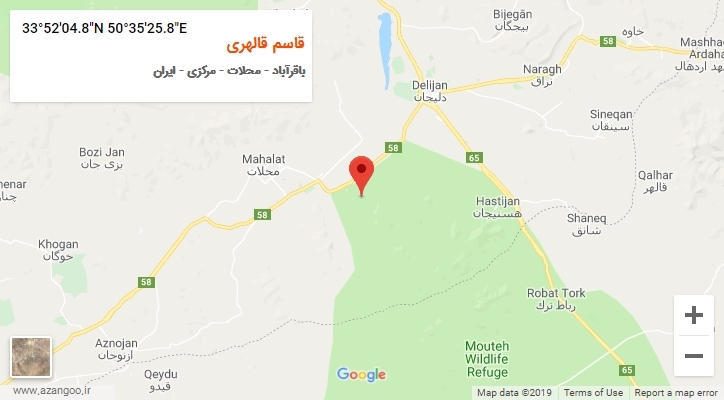 روستای قاسم قالهری بر روی نقشه
