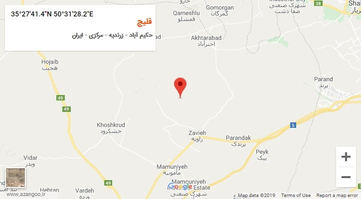 روستای قلیچ بر روی نقشه