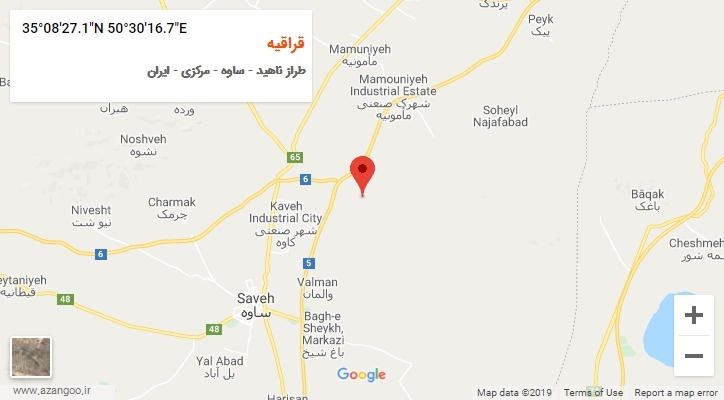 روستای قراقیه بر روی نقشه