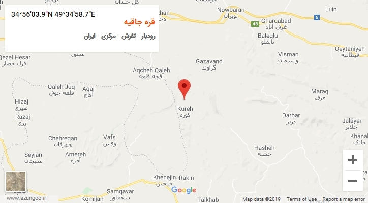 روستای قره جاقیه بر روی نقشه