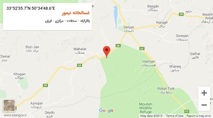 روستای غسالخانه نیمور بر روی نقشه