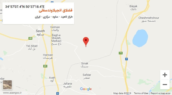 روستای قشلاق انجیلاوندسفلی بر روی نقشه