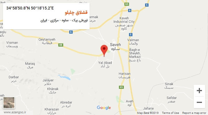 روستای قشلاق چلبلو بر روی نقشه