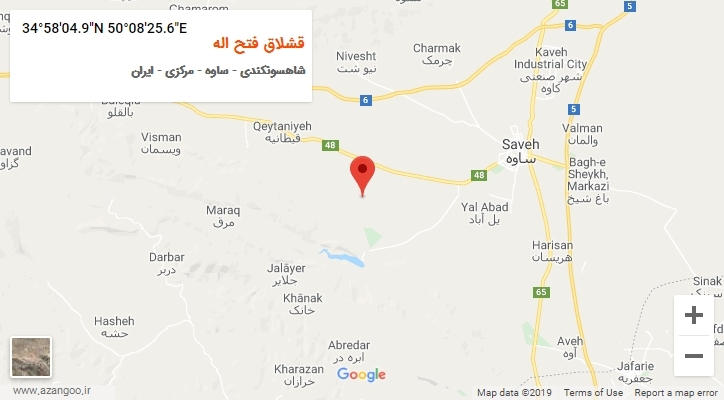 روستای قشلاق فتح اله بر روی نقشه