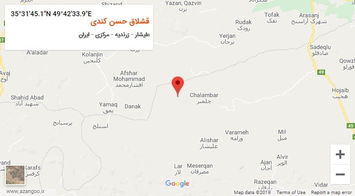 روستای قشلاق حسن کندی بر روی نقشه
