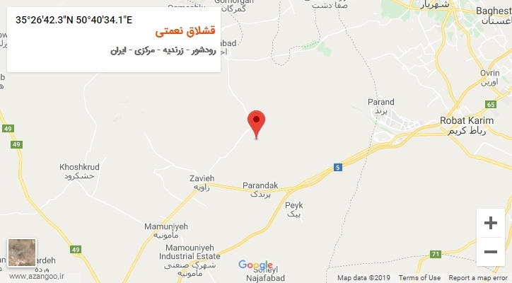 روستای قشلاق نعمتی بر روی نقشه