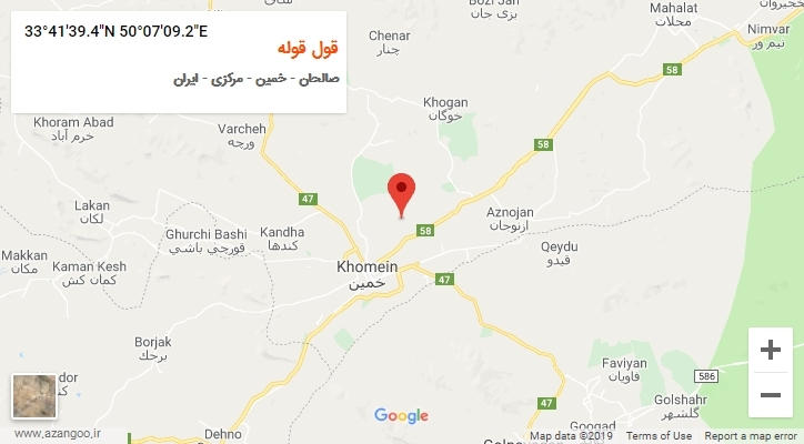 روستای قول قوله بر روی نقشه