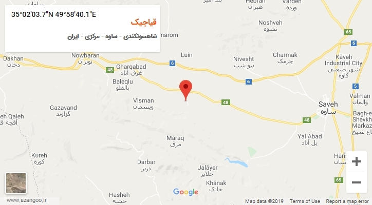 روستای قیاجیک بر روی نقشه
