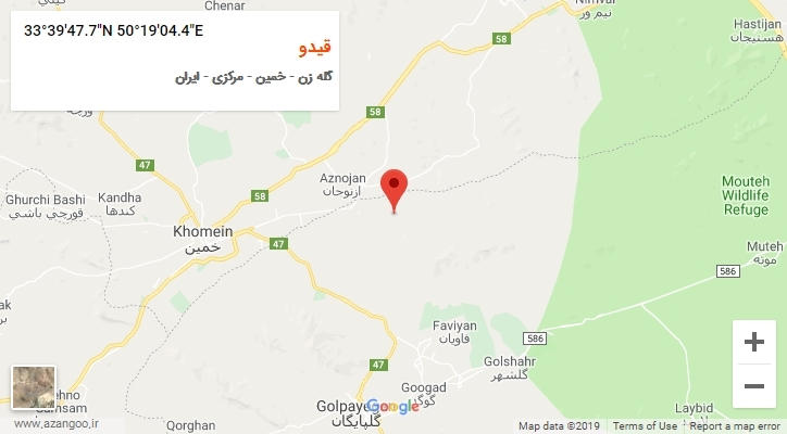 روستای قیدو بر روی نقشه