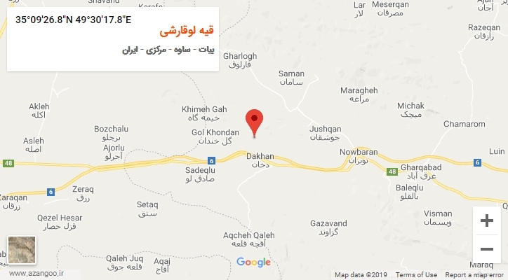 روستای قیه لوقارشی بر روی نقشه