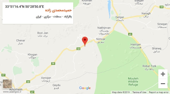 روستای حمیدمحمدی زاده بر روی نقشه