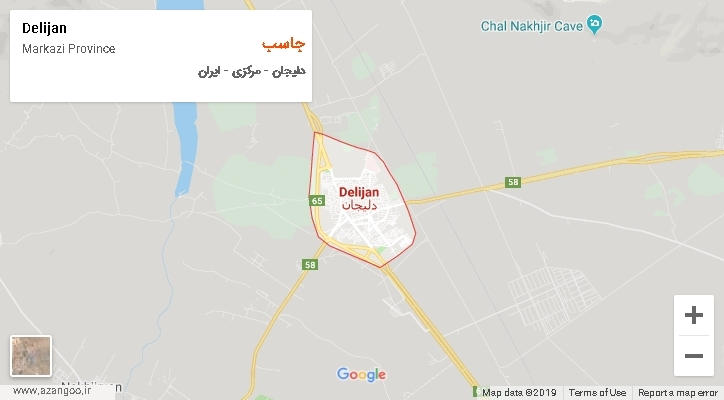 دهستان جاسب بر روی نقشه