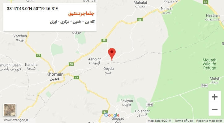 روستای جلماجردعتیق بر روی نقشه