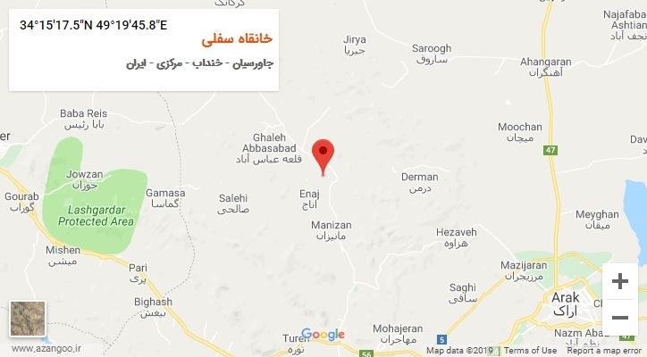 روستای خانقاه سفلی بر روی نقشه