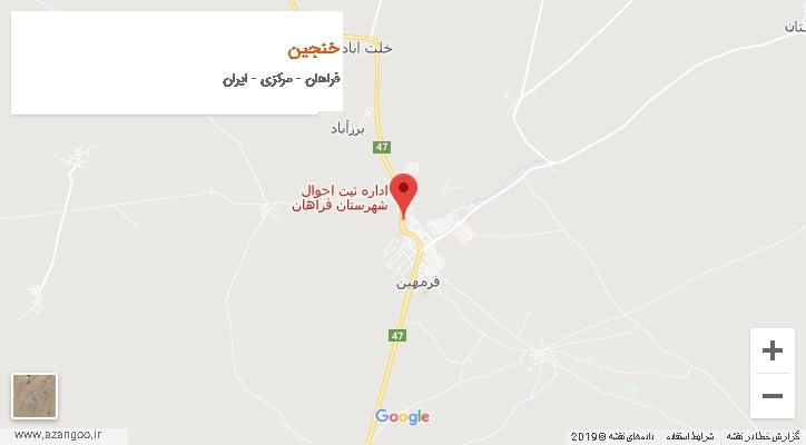 دهستان خنجین بر روی نقشه