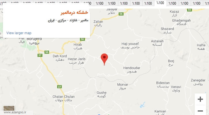 روستای خشکه درمالمیر بر روی نقشه