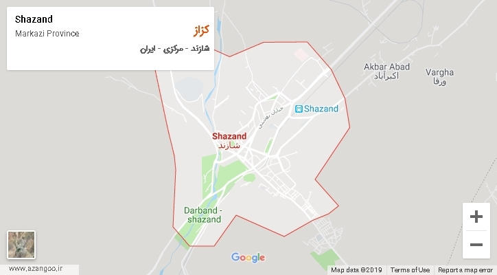 دهستان کزاز بر روی نقشه