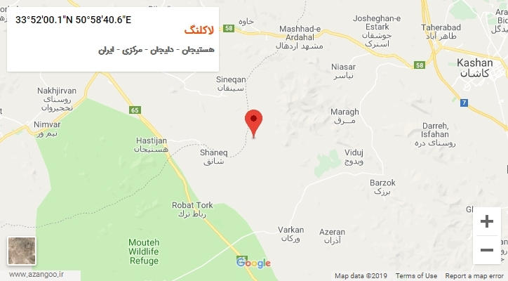 روستای لاکلنگ بر روی نقشه