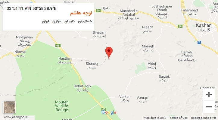 روستای لوجه هاشم بر روی نقشه