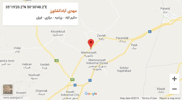روستای مهدی آبادکشاورز بر روی نقشه