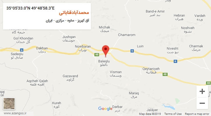 روستای محمدآبادقناباتی بر روی نقشه