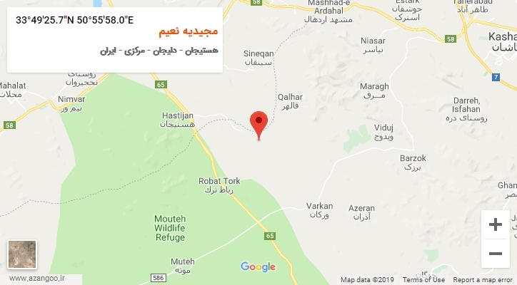 روستای مجیدیه نعیم بر روی نقشه