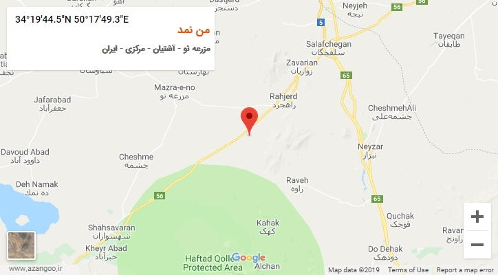 روستای من نمد بر روی نقشه