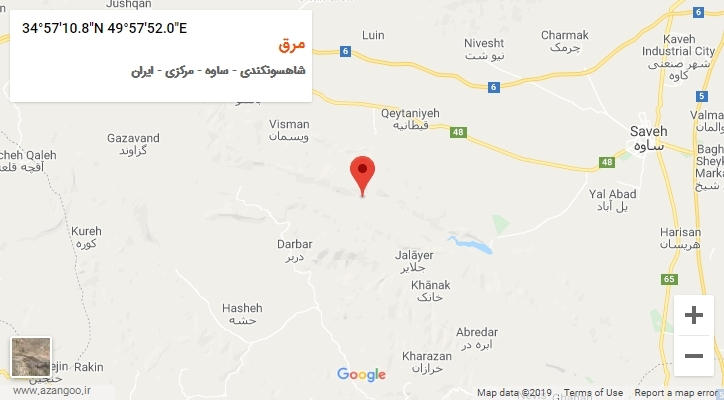 روستای مرق بر روی نقشه