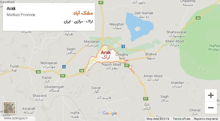 دهستان مشک آباد بر روی نقشه