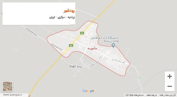 دهستان رودشور بر روی نقشه