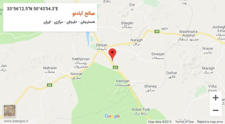 روستای صالح آبادنو بر روی نقشه