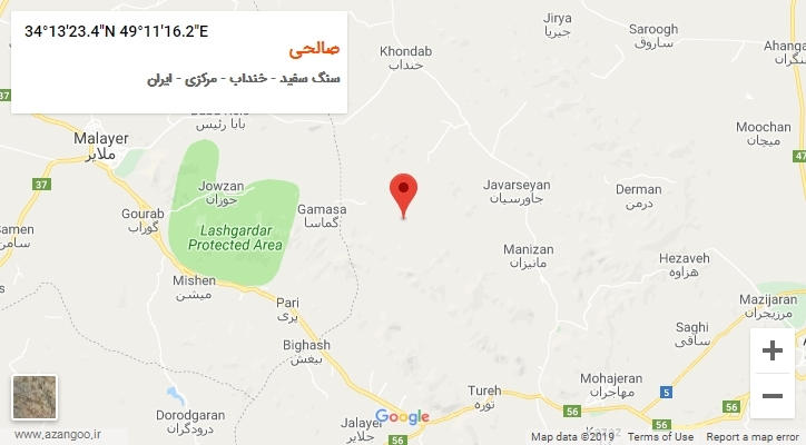روستای صالحی بر روی نقشه