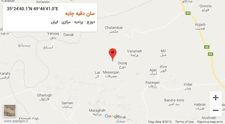 روستای سان دقیه چایه بر روی نقشه
