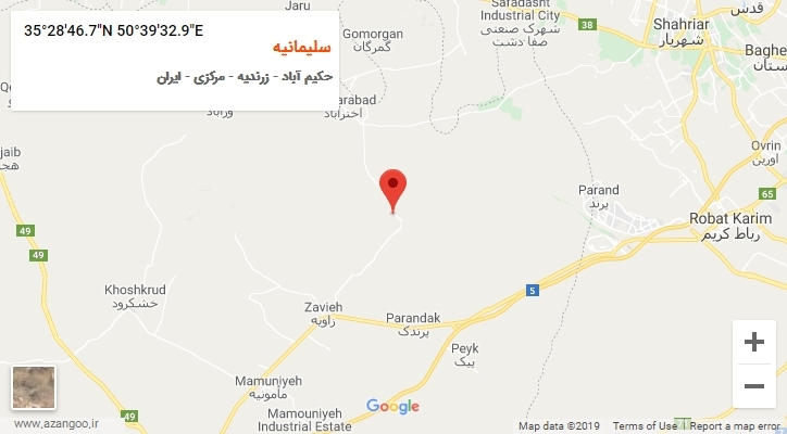 روستای سلیمانیه بر روی نقشه
