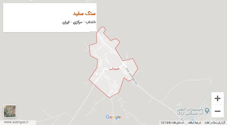 دهستان سنگ سفید بر روی نقشه