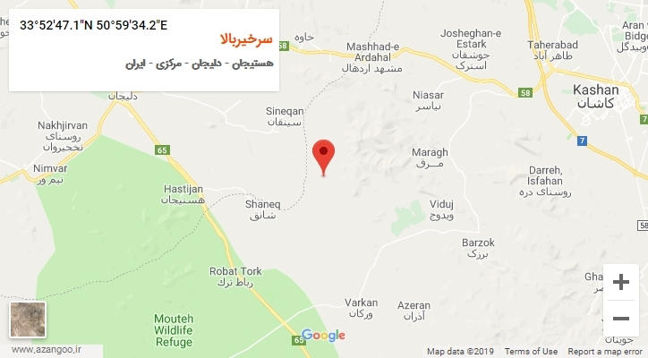روستای سرخیربالا بر روی نقشه
