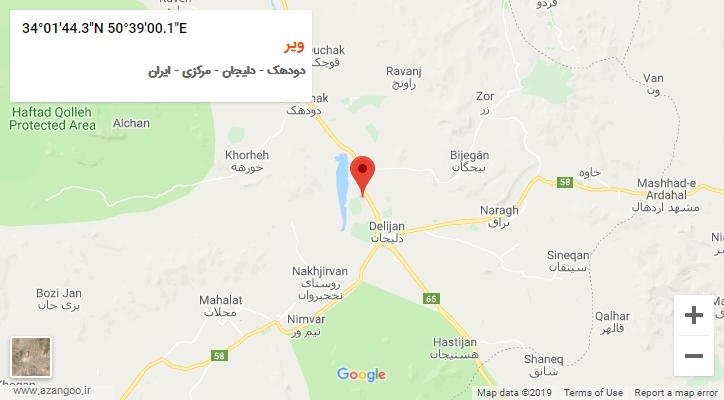روستای ویر بر روی نقشه