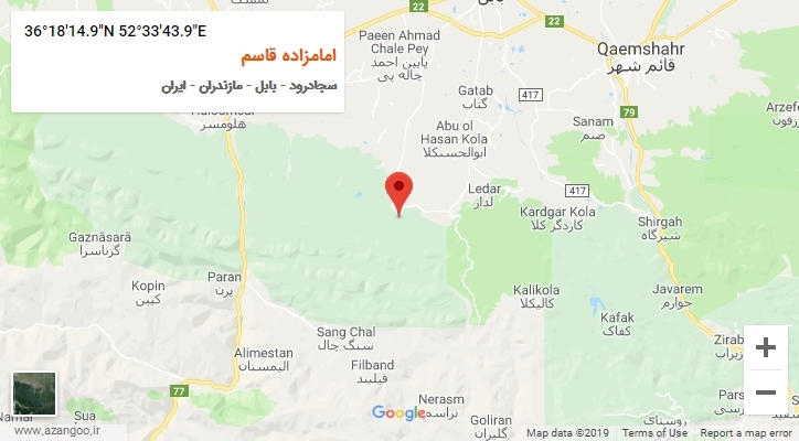 روستای امامزاده قاسم بر روی نقشه