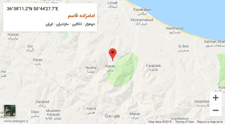 روستای امامزاده قاسم بر روی نقشه