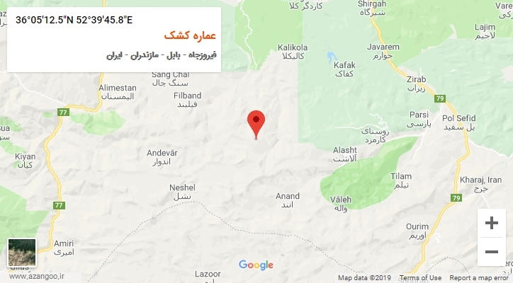 روستای عماره کشک بر روی نقشه