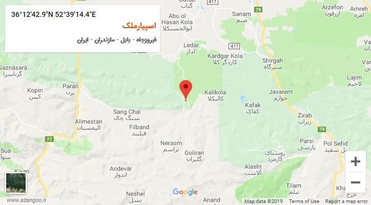 روستای اسپیارملک بر روی نقشه